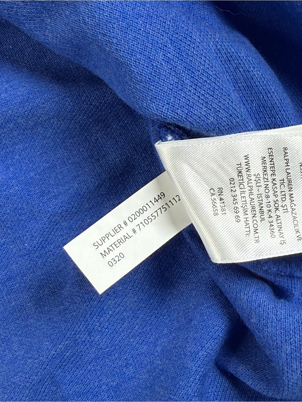 Polo Ralph Lauren Mens L Classic Fit Blue Cotton Polo Shirt Orange Pony - Picture 9 of 10